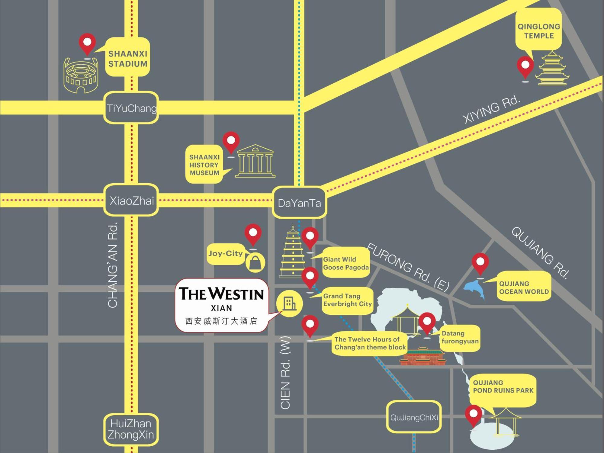 Отель The Westin Xi'An Сиань Экстерьер фото